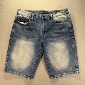South Pole Jean Shorts Mens 30 Slim Medium Wash Jorts Faded Y2K Skater